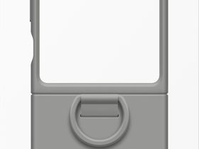 Клип-кейс Samsung Silicone Case Z Flip7 FE/Z Flip6 Cерый