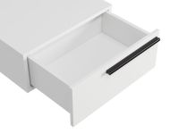 Тумба прикроватная подвесная Кимбол 50x20 Белый/Черный