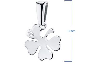 Подвеска из серебра с бриллиантом э0601пд04202396