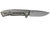 Складной нож LionSteel MT01 GY, сталь M390, рукоять Grey titanium