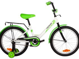 Детский велосипед Novatrack YT Forest 20, год 2025, цвет Белый-Зеленый
