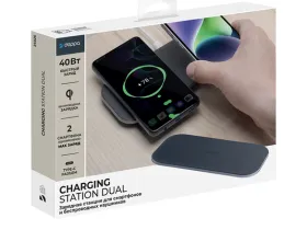 Беспроводное зарядное устройство Deppa Charging Dual (24026) для Apple Watch / iPhone / AirPods 40W (черный)