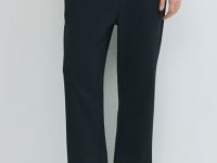 Трикотажные прямые брюки, Черный