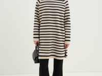 Платье свободного силуэта с шерстью