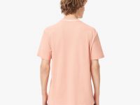 Мужская футболка Lacoste с воротником в полоску из эластичного хлопка