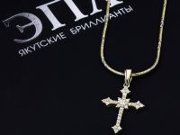 Подвеска из желтого золота с бриллиантами э0301пд12171500