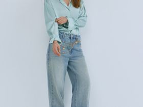 Блузка из сатина, Зеленый