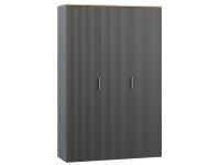 Распашной шкаф Енссон 3-135x210 Графитовый