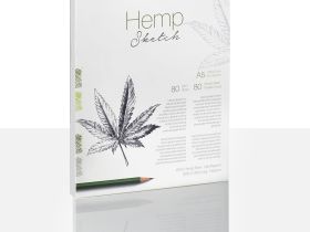 Альбом-склейка для набросков Hahnem?hle "Hemp Sketch" A5 80 л 80 г, волокна конопли 60% и хлопок 40