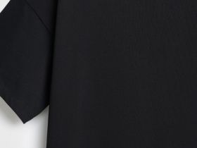 Футболка оверсайз из плотного хлопка, Черный