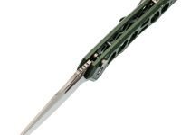 Складной нож CIVIVI Anaaki, сталь Nitro-V, рукоять зеленый алюминий