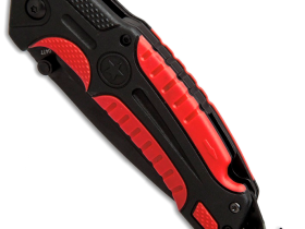 Складной нож Boker Plus Savior 1, сталь Sandvik 12С27, рукоять термопластик FRP, чёрно-красный