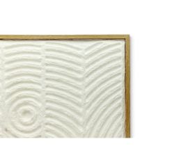 Картина Рельеф Полоски Белый 50x70