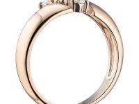 Классическое кольцо из красного золота с бриллиантами э0201кц11090600