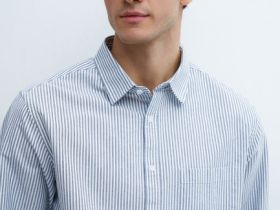 Рубашка из ткани оксфорд, Серый