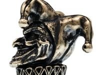 Бусина для темляка Шут, мельхиор