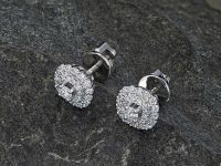 Пусеты из белого золота э4712пс07182900