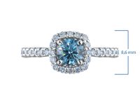 Кольцо из белого золота э0912кц08191300_blue