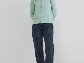 Джинсы Клёш с высокой посадкой, Синий