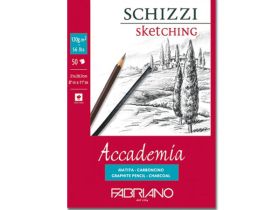 Блокнот для эскизов на спирали Fabriano "Accademia sketching" 14,8х21 см 30 л 200 г