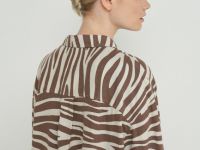 Рубашка изо льна с вискозой, Бежевый