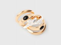 Серьги в виде колец O'STIN x Яндекс Книги, Золотой