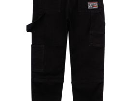 Брюки текстильные джинсовые утепленные с начесом для мальчиков