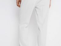 Брюки из текстурного льна, Белый