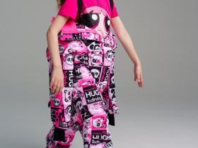 Комбинезон текстильный с полиуретановым покрытием для девочек