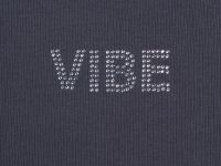 Майка со стразами для девочек, Серый