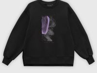 Толстовка свободного силуэта из хлопка