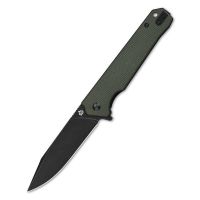 Складной нож QSP Mamba V2 Black, сталь D2, рукоять микарта