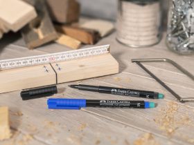 Маркер перманентный Faber-Castell "Multimark" 0,6 мм, желтый