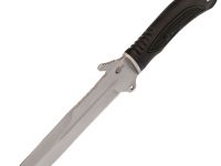 Нож с фиксированным клинком Тайфун, сталь 65х13, рукоять Elastron