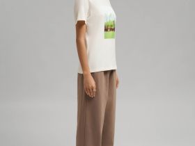 Футболка прямого кроя из джерси