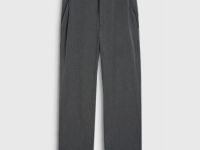 Широкие брюки с шерстью, Серый
