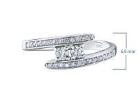 Кольцо из белого золота с бриллиантами э4701кц02185400