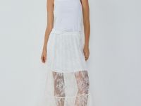 Кружевная юбка, Белый