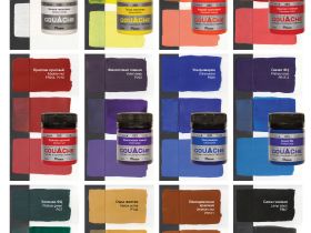 Гуашь Pinax, банка 40 мл, Сепия