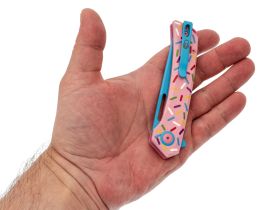 Нож складной Mr.Blade Finch Doughnut, сталь AUS-8 BL, рукоятка G10 Pink