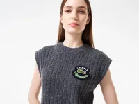Женское обтягивающее шерстяное платье Lacoste