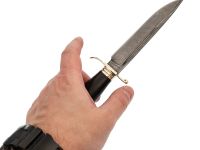 Финка НКВД, сталь дамаск, рукоять граб