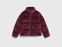 Утеплённая куртка из вельвета, Фиолетовый