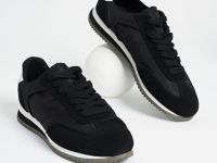 Кроссовки из натуральной замши, Черный