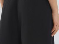 Шорты со льном, Черный