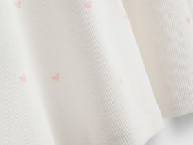 Трикотажное платье c принтом для девочек, Белый