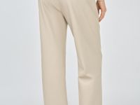 Брюки из искусственной кожи, Бежевый