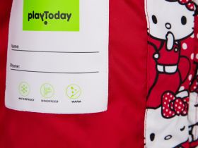 Куртка детская текстильная с полиуретановым покрытием для девочек