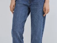 Джинсы Mom с высокой посадкой, Синий