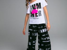 Фуфайка трикотажная для девочек (футболка)